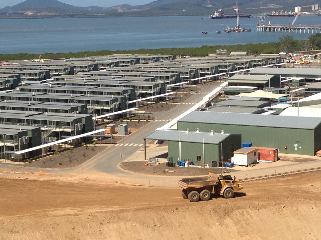 The temporary accomodation facility could hold up to 1600 workers